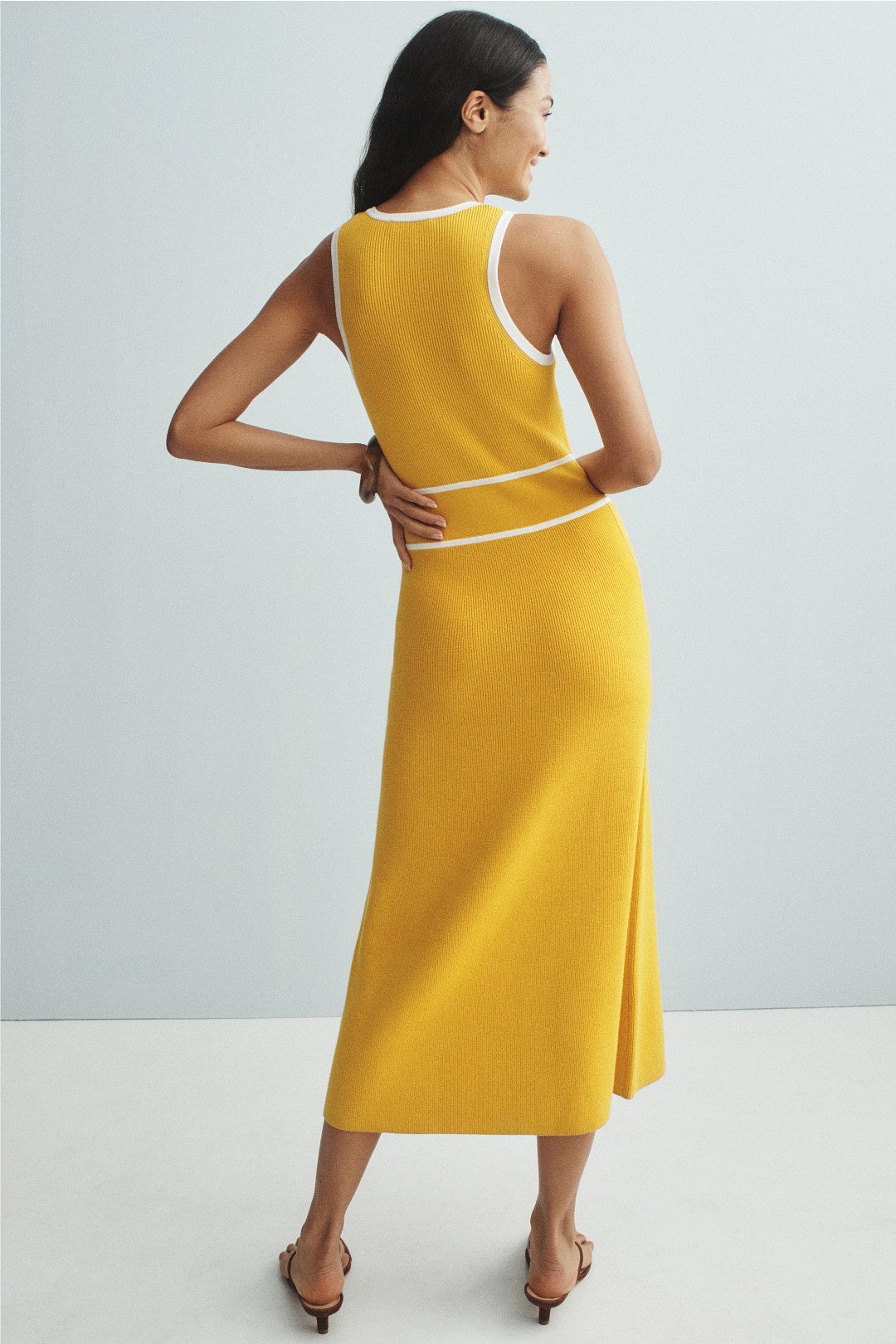 Yellow Knit Midi Dress by Toccin | Rent the Runway Yellow Knit Midi Dress by Toccin | Rent the Runway