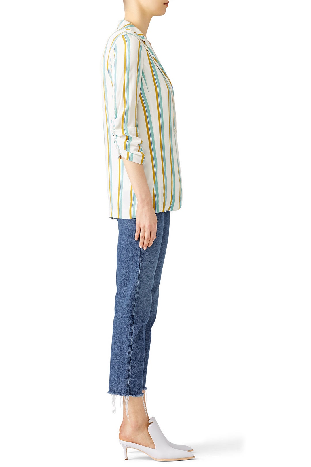 Striped Brooklyn Blazer by Amanda Uprichard 1