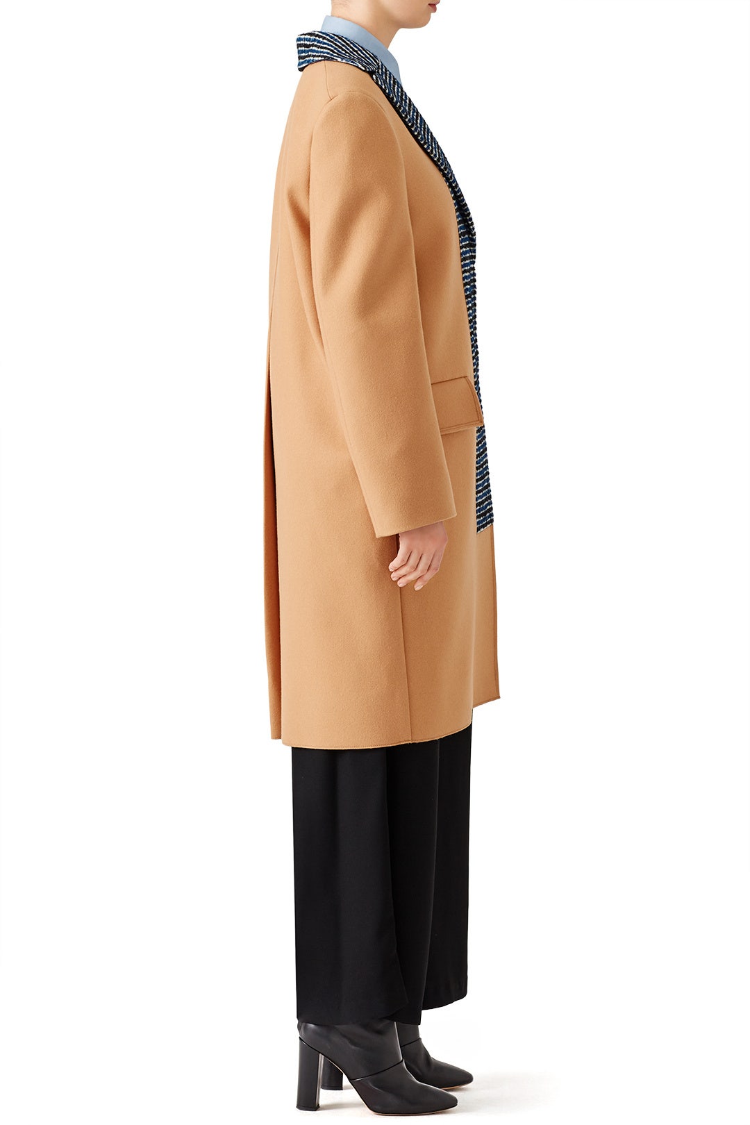 Check Printed Coat by Cedric Charlier 2