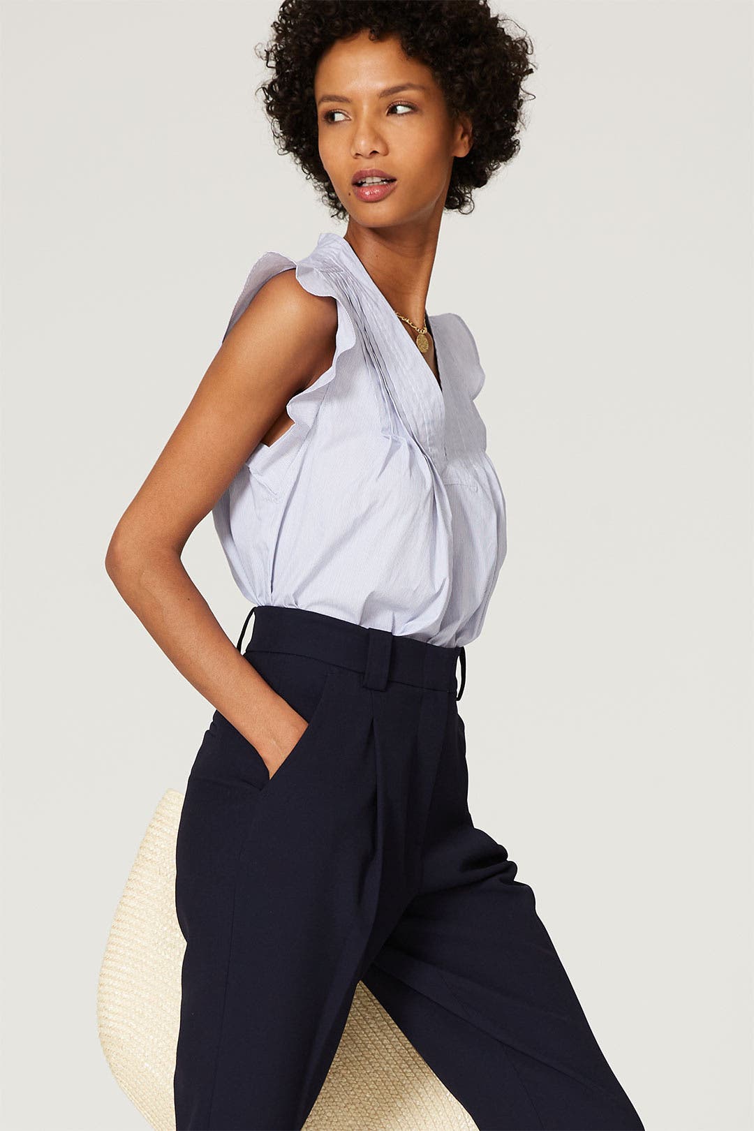 専用【deres】 half sleeve blouse Pascale Short Sleeve Blouse - Blue | Levi's® US