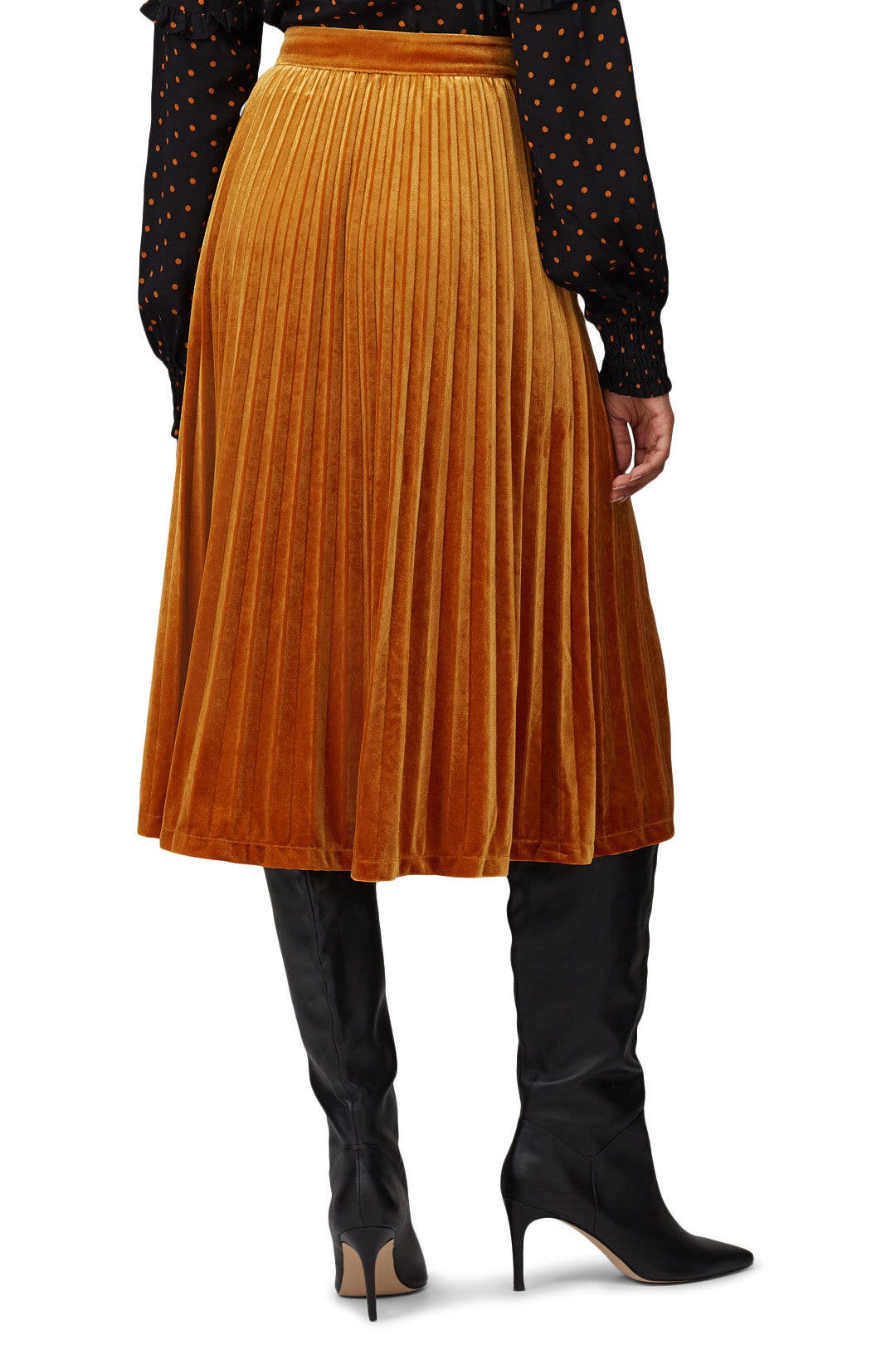 Clara Velvet Skirt by Just Female 1