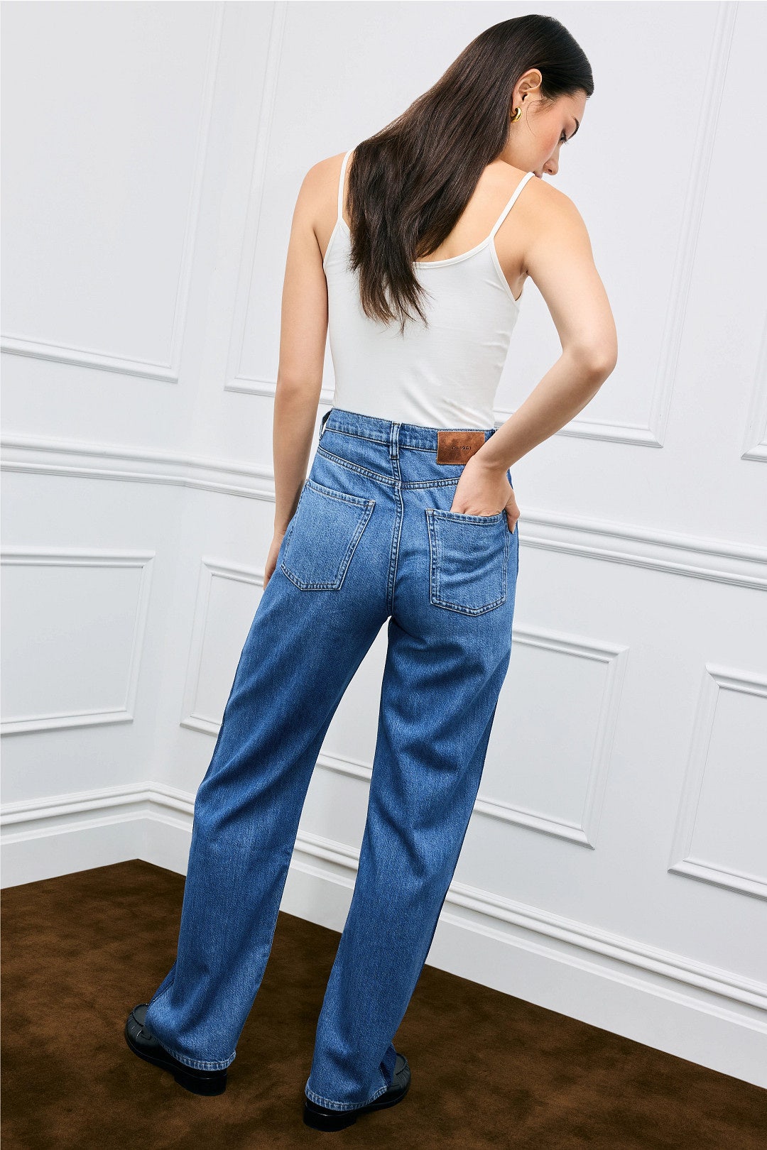 Karmine Refined High Rise Wide Leg Jeans by DL1961 2
