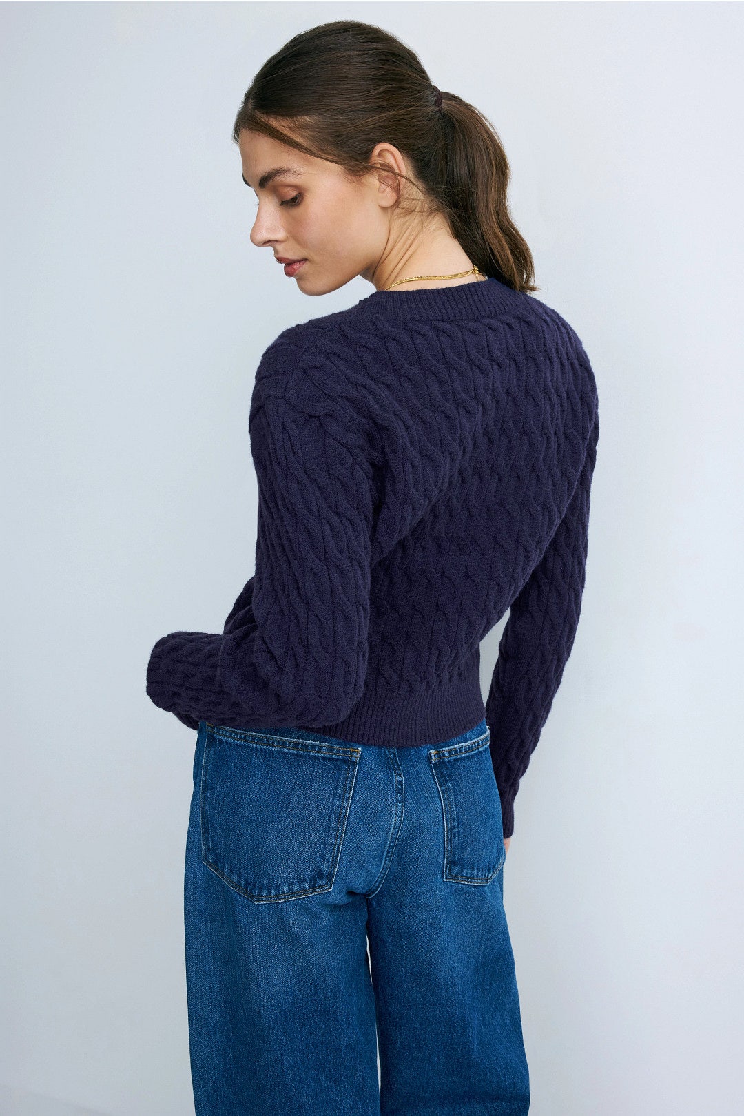 Bria Crew Neck Cardigan
