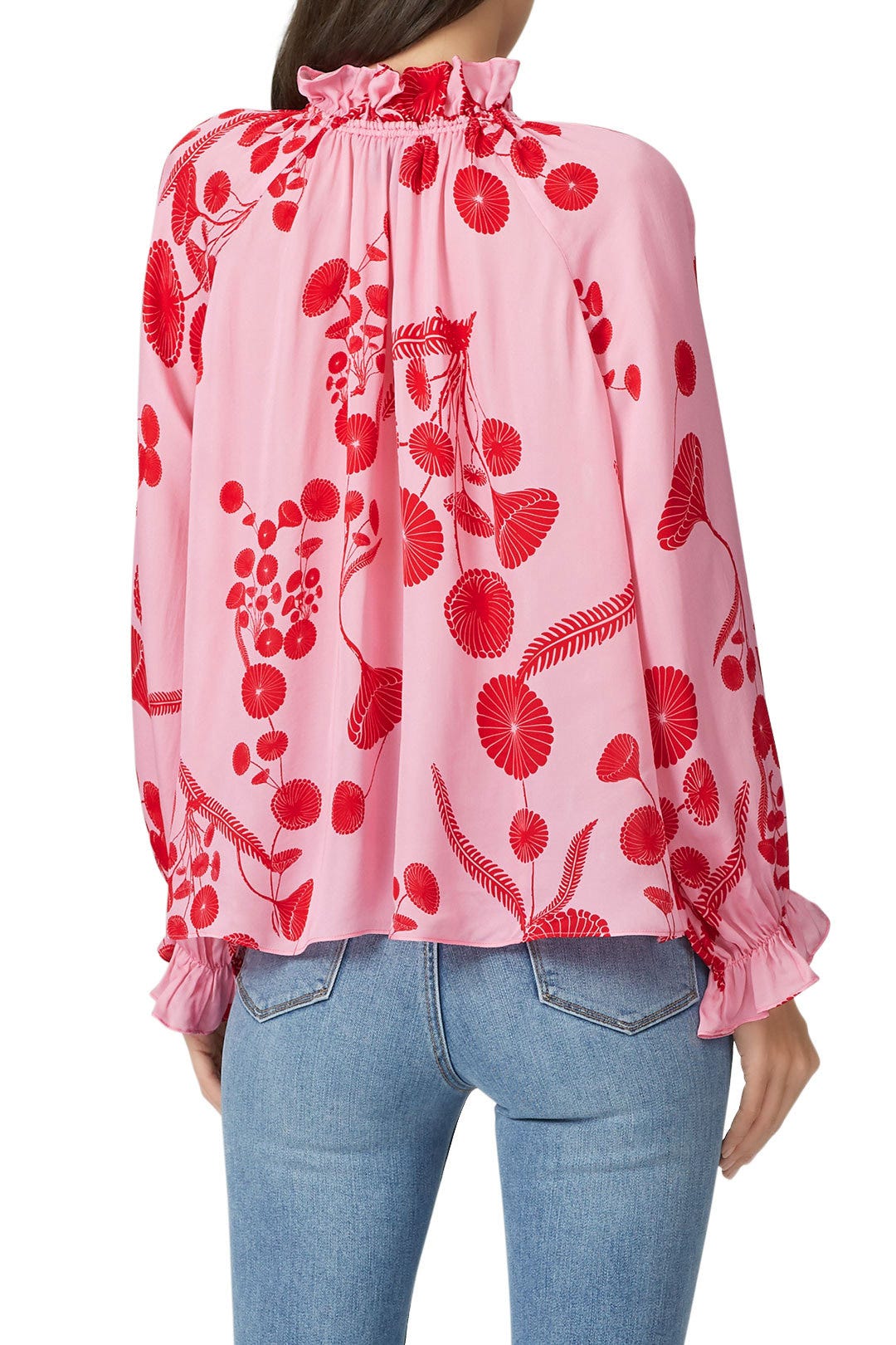 Floral Balloon Sleeve Top by Cynthia Rowley 1