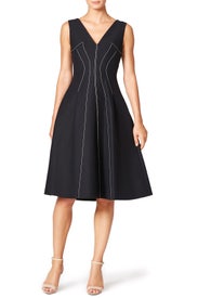 Contrast Seams Dress by DEREK LAM