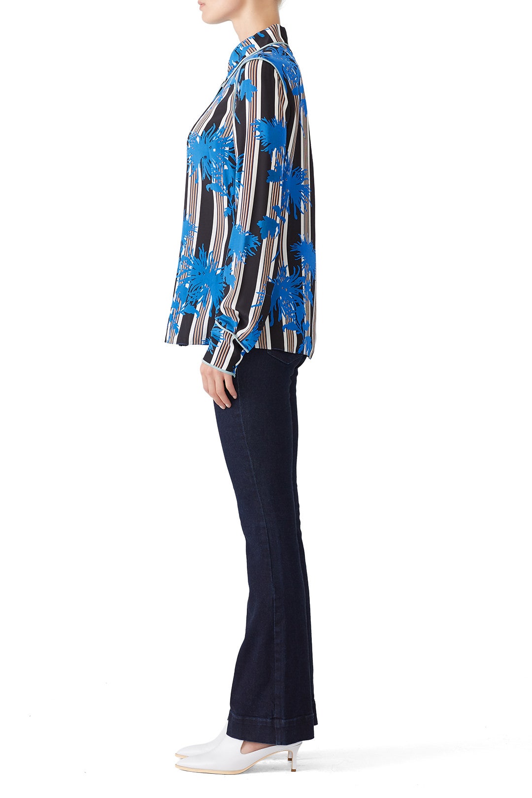 Long Sleeve Collared Shirt by Diane von Furstenberg 2