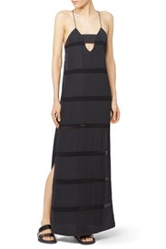 Black Midnight Maxi Dress by FINDERS KEEPERS