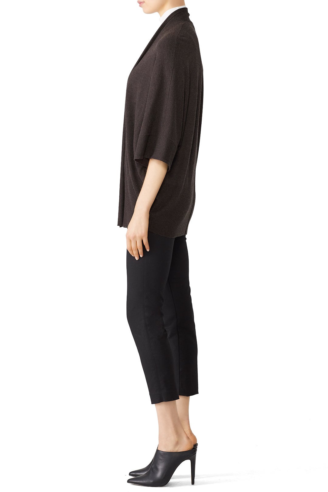 Grey Knit Cardigan by Josie Natori 2