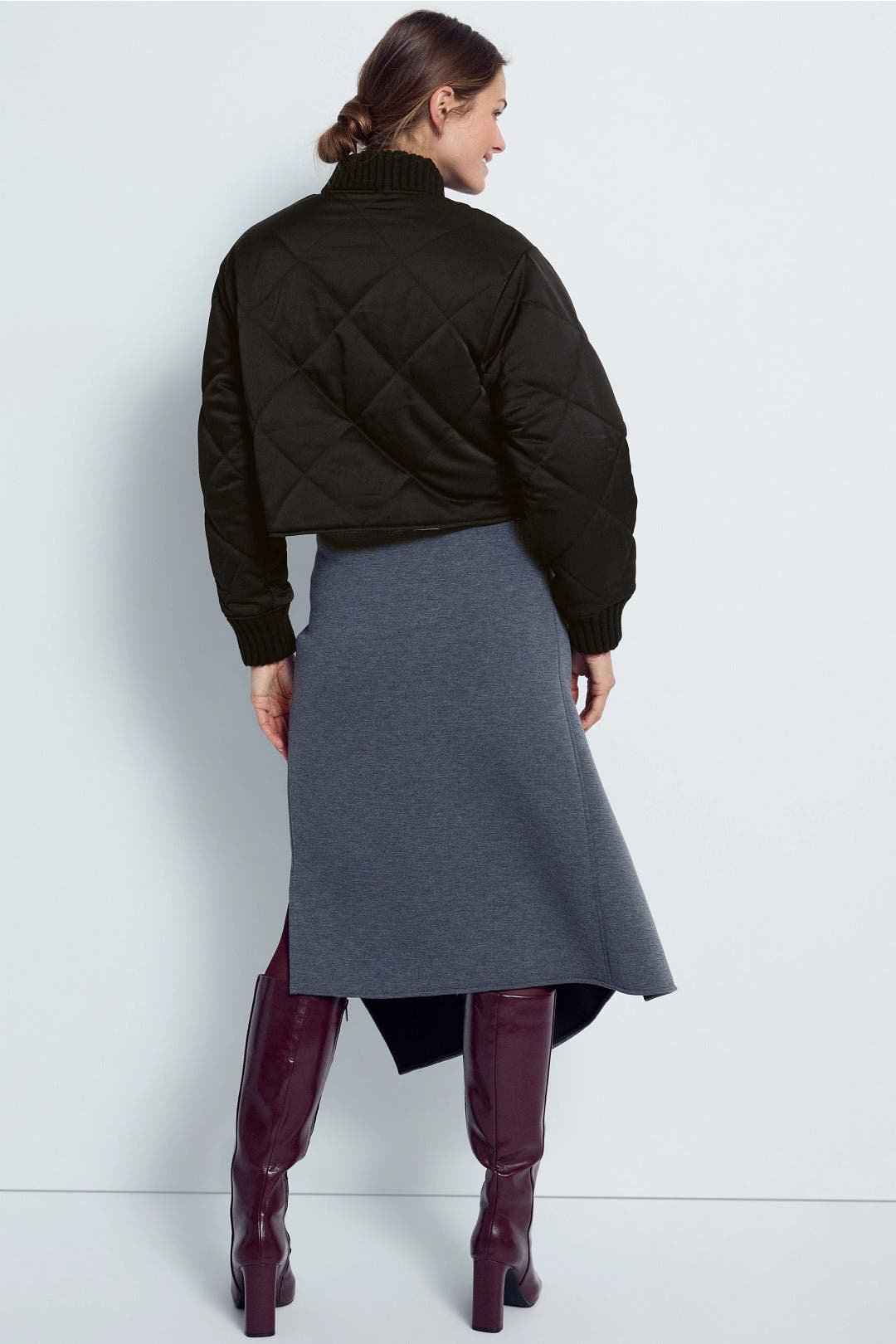 Reversible Cropped Bomber Jacket by PLAN C x RTR | Rent the Runway