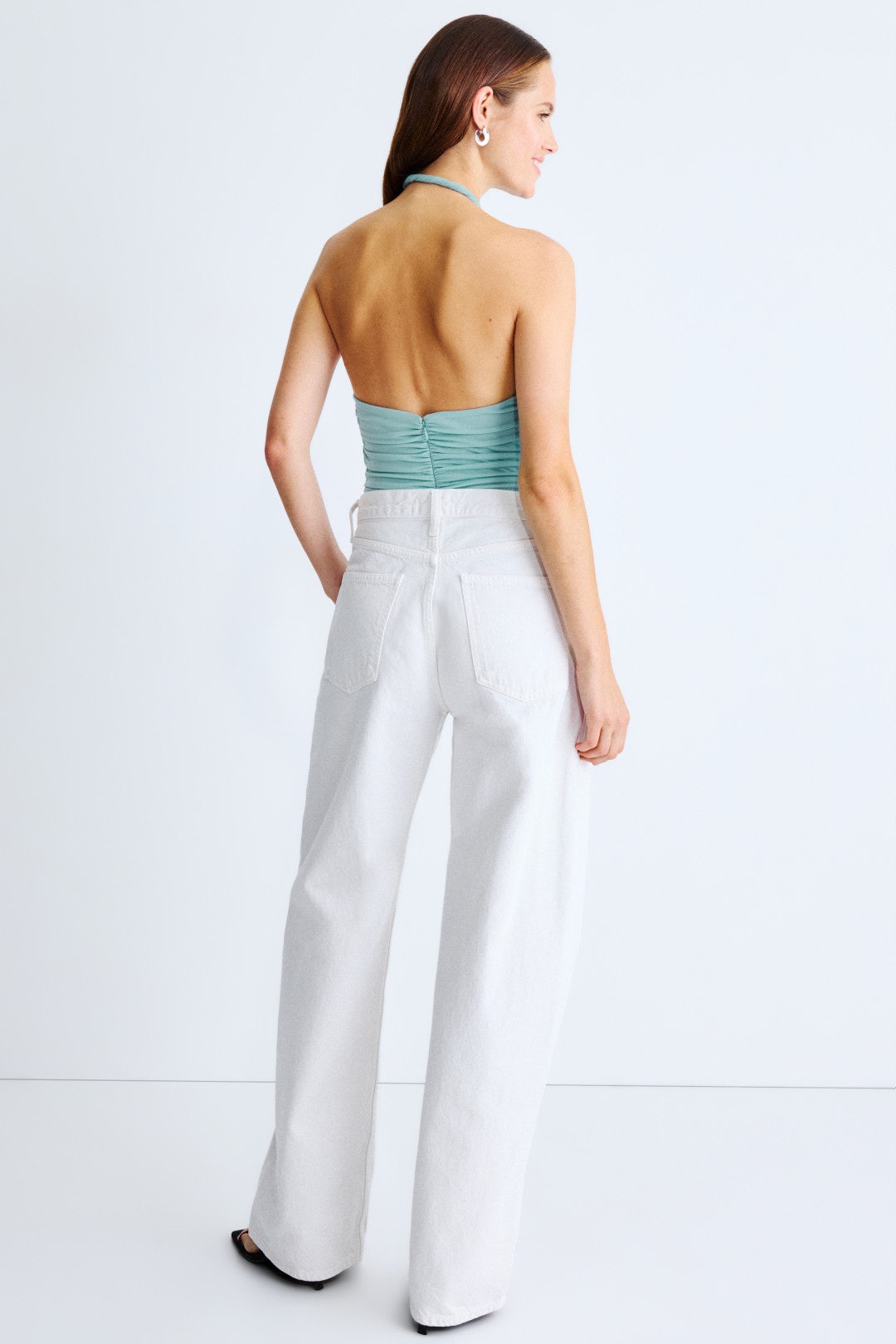 Twist Neck Halter Bodysuit by Ronny Kobo x RTR 1