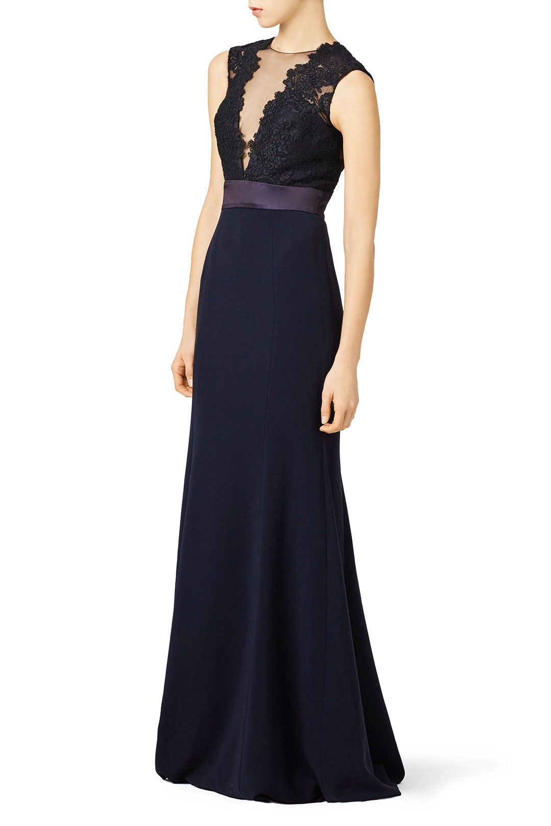 Deep Midnight Gown by Theia 2