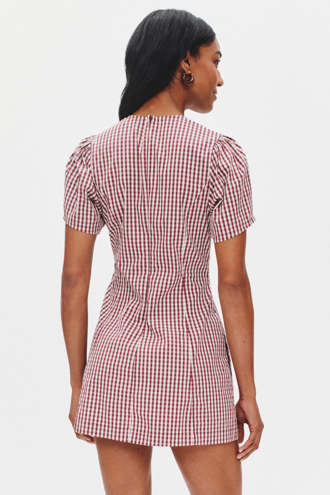 Puff Sleeve Peplum Mini Dress by WEWOREWHAT 2