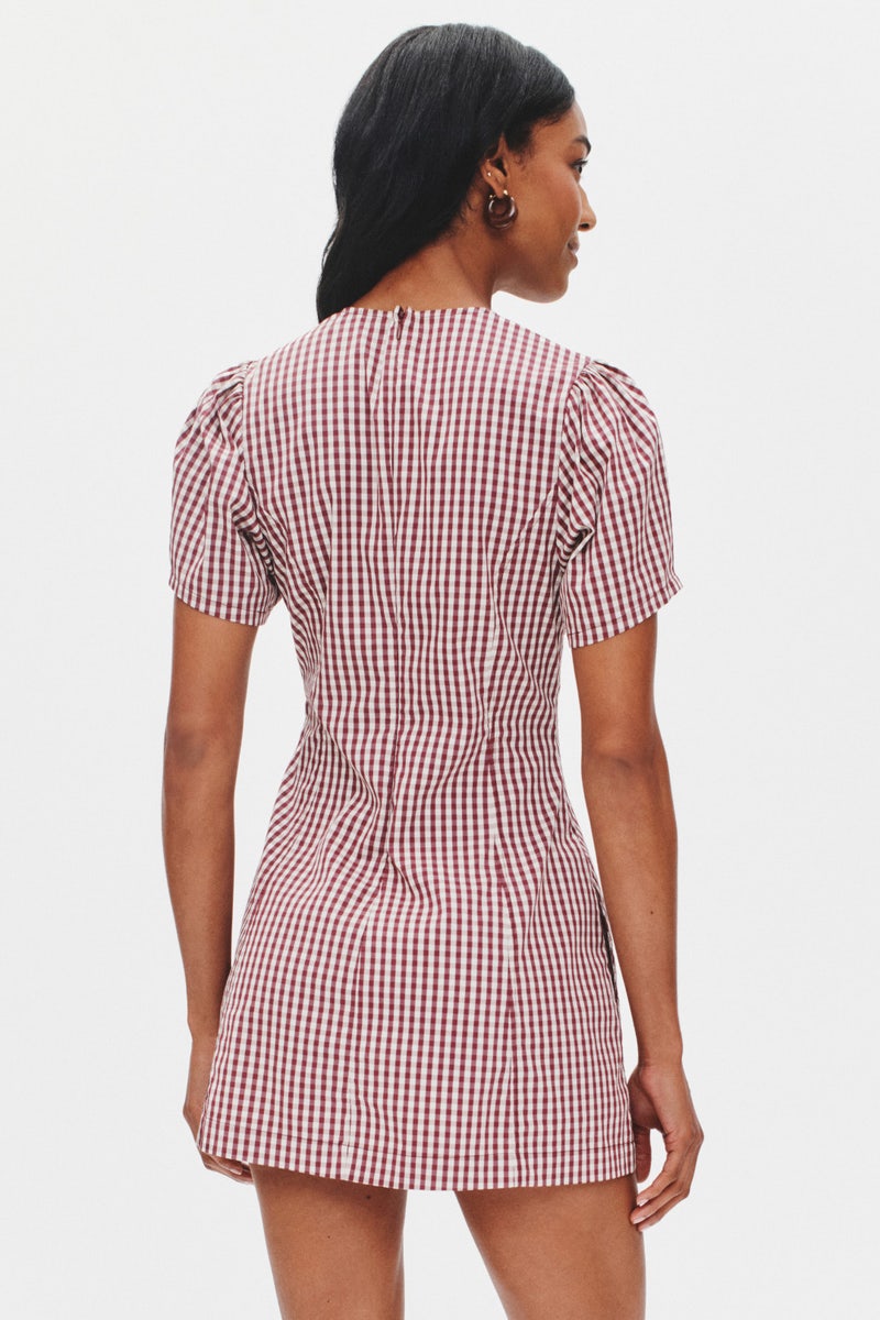 Puff Sleeve Peplum Mini Dress by WEWOREWHAT - Photo 2