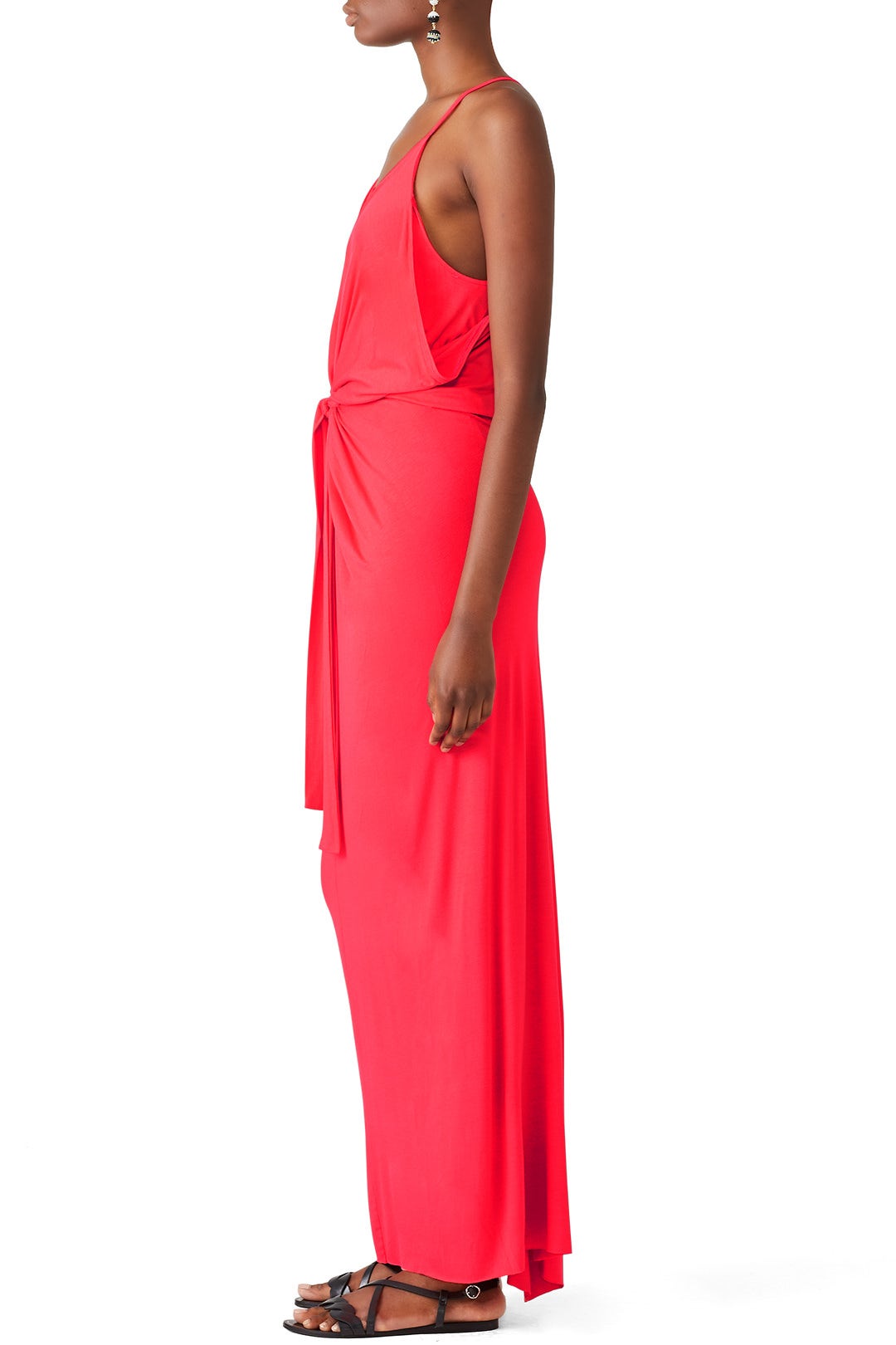Coral Drape Front Maxi by Slate & Willow 1