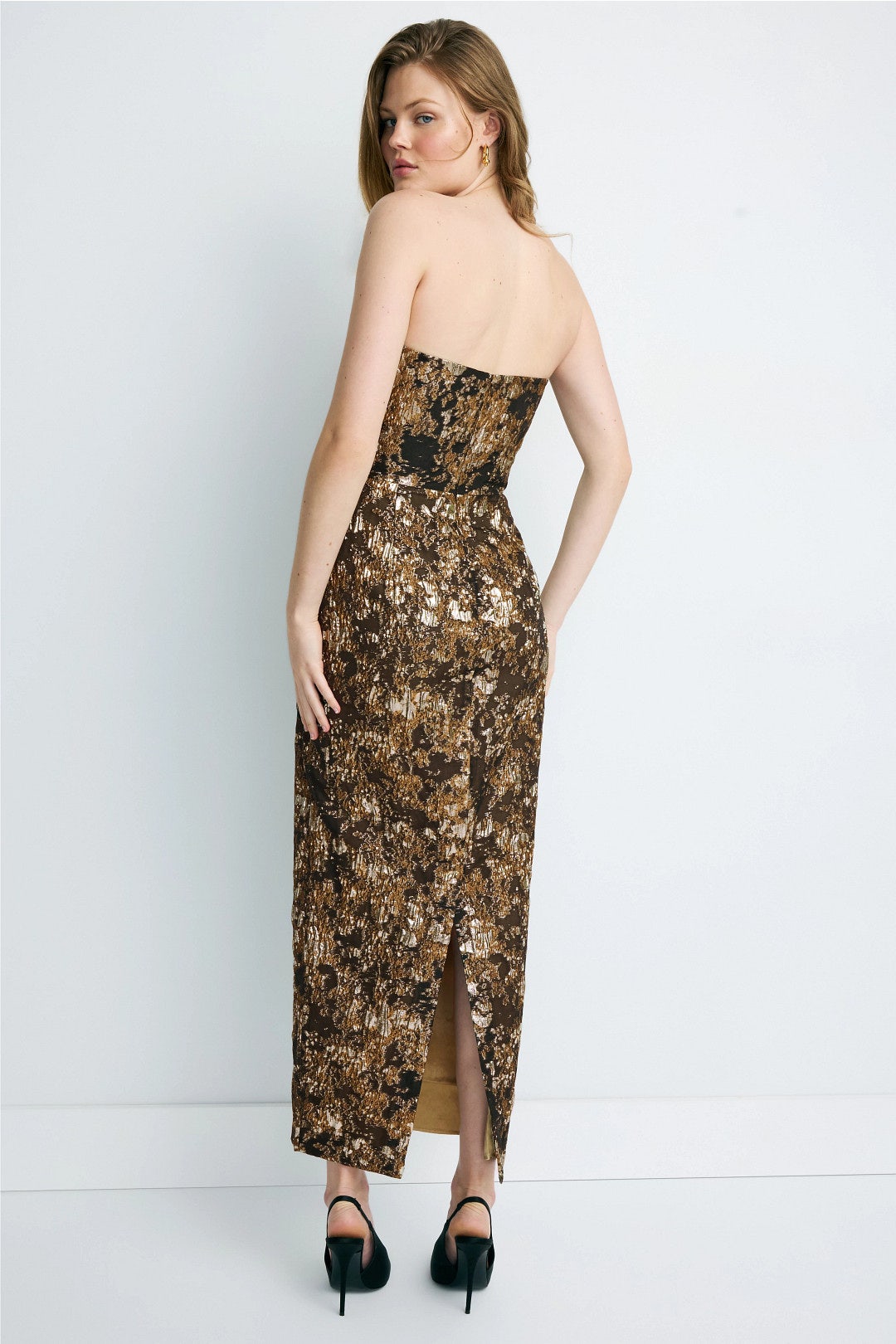 Jackie Jacquard Bow Bust Dress by Sau Lee 2