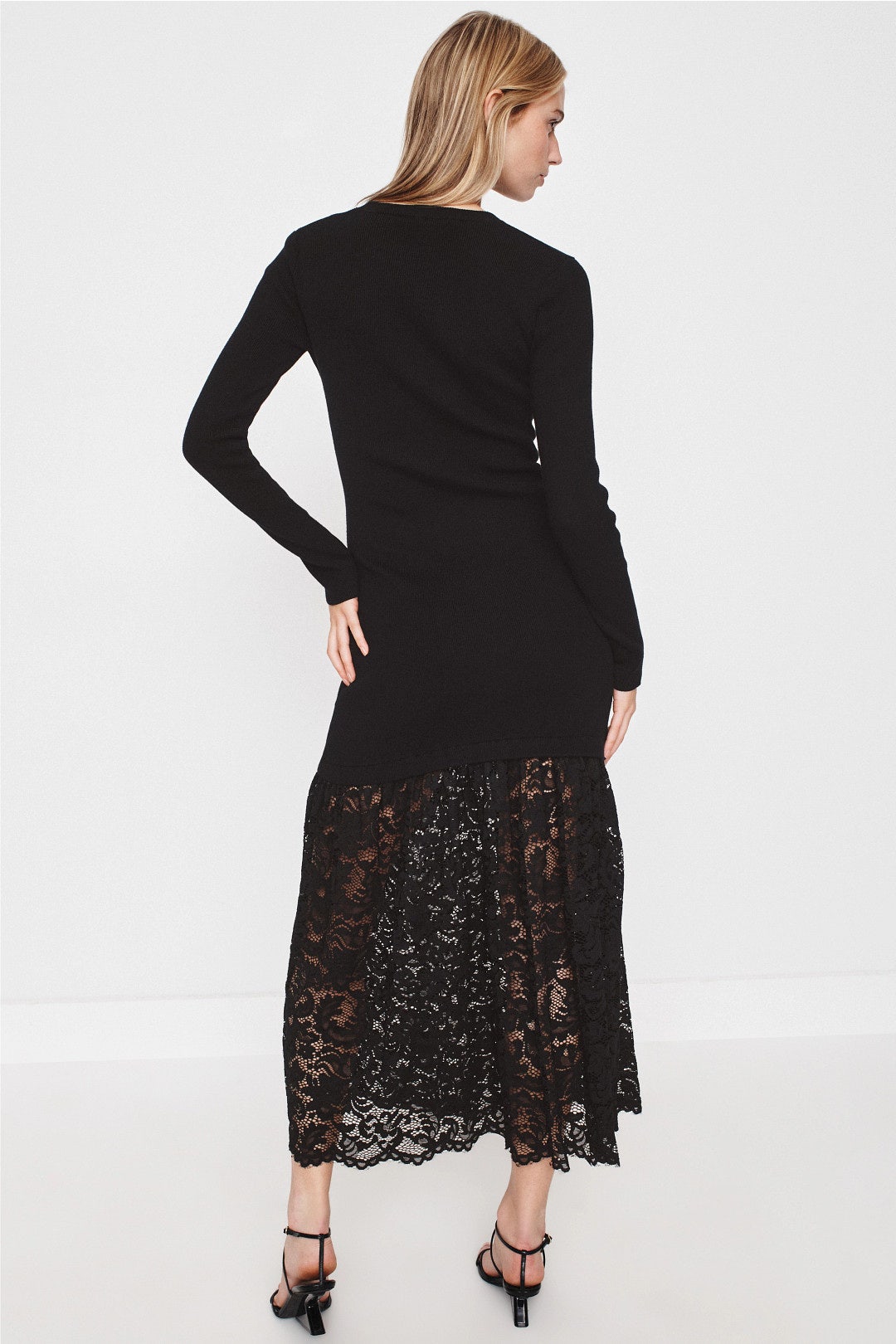 Knit and Lace Midi Dress by Sea NY x RTR 2