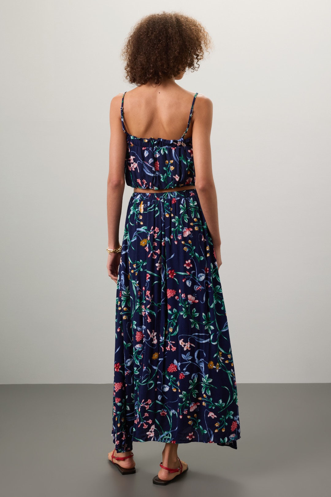 Green Mesh Overlay Dress by Slate & Willow 1