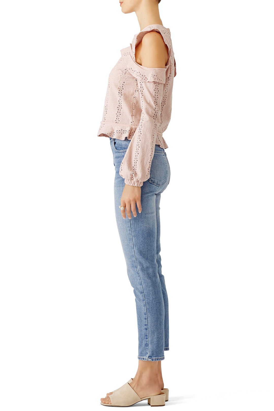 Pink Cold Shoulder Top by Nicholas 1