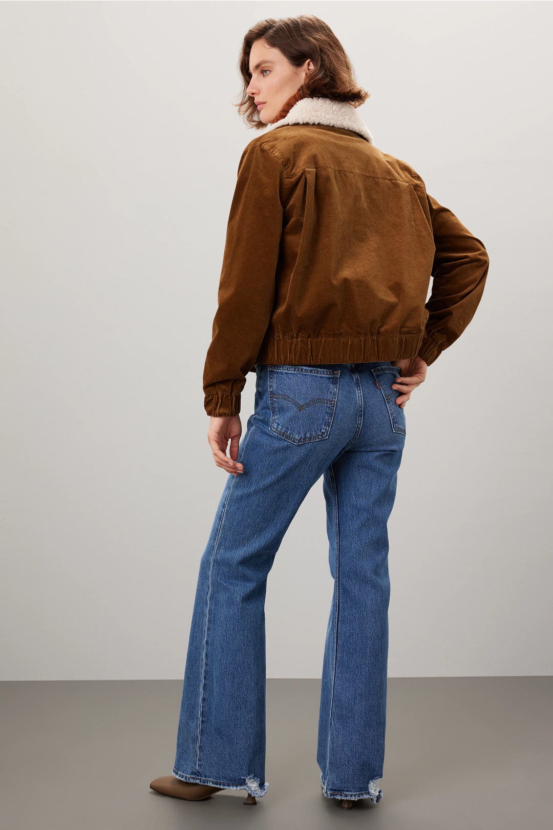 Shearling Collar Jacket by Adam Lippes x RTR | Rent the Runway