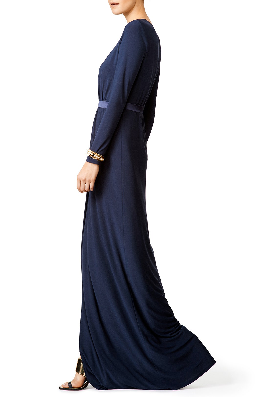 Navy Knot Gown by HALSTON 1