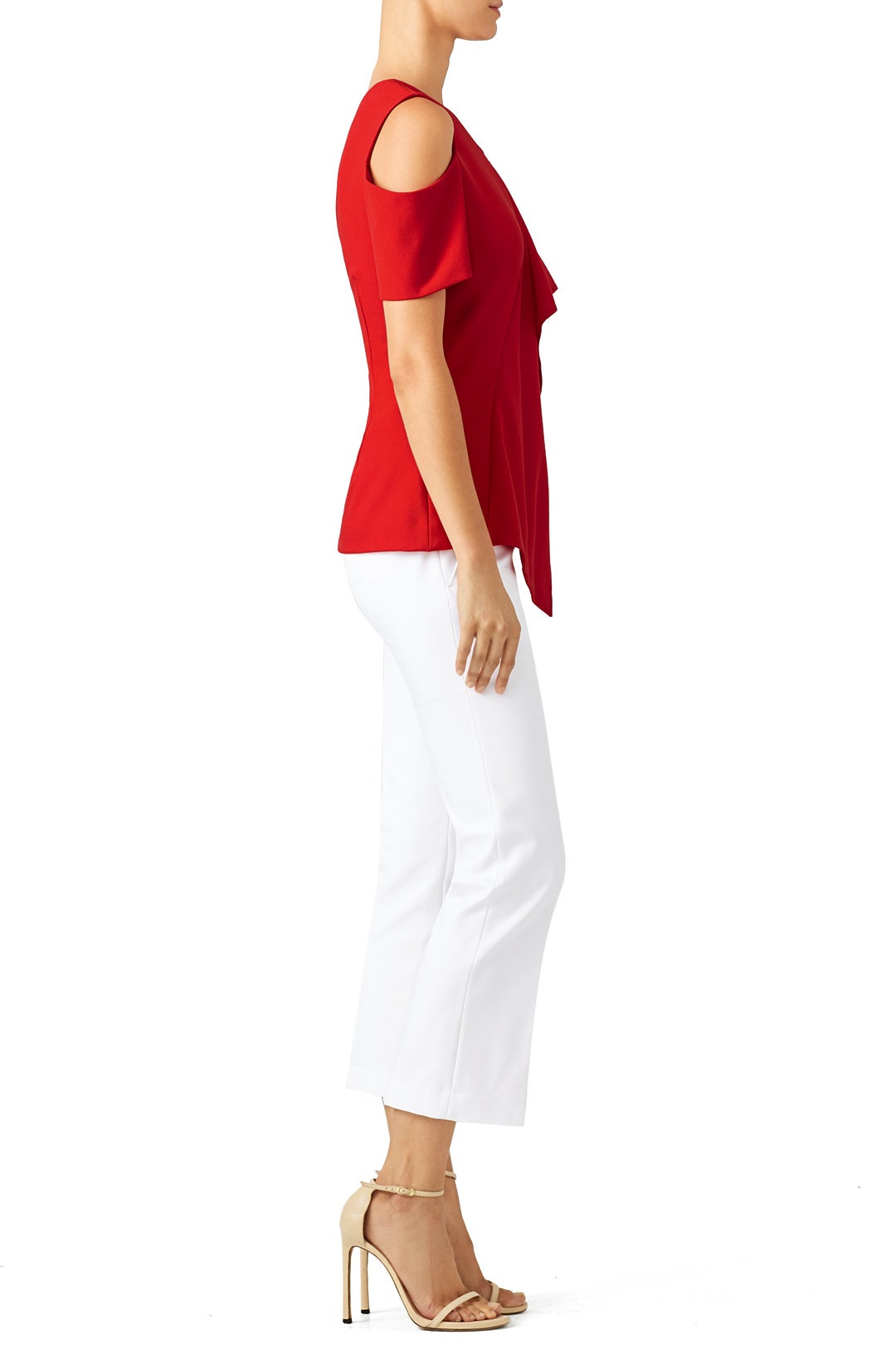 Red Ruffle Top by Jason Wu Collection 1