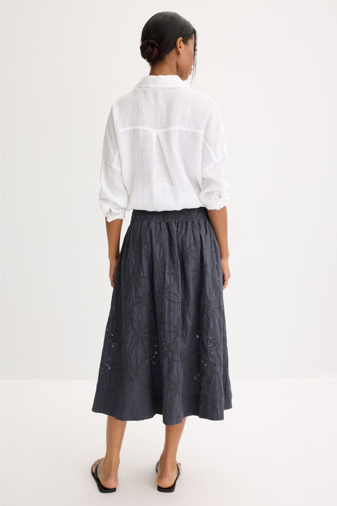 Bea Eyelet Midi Skirt by Marine Layer 2