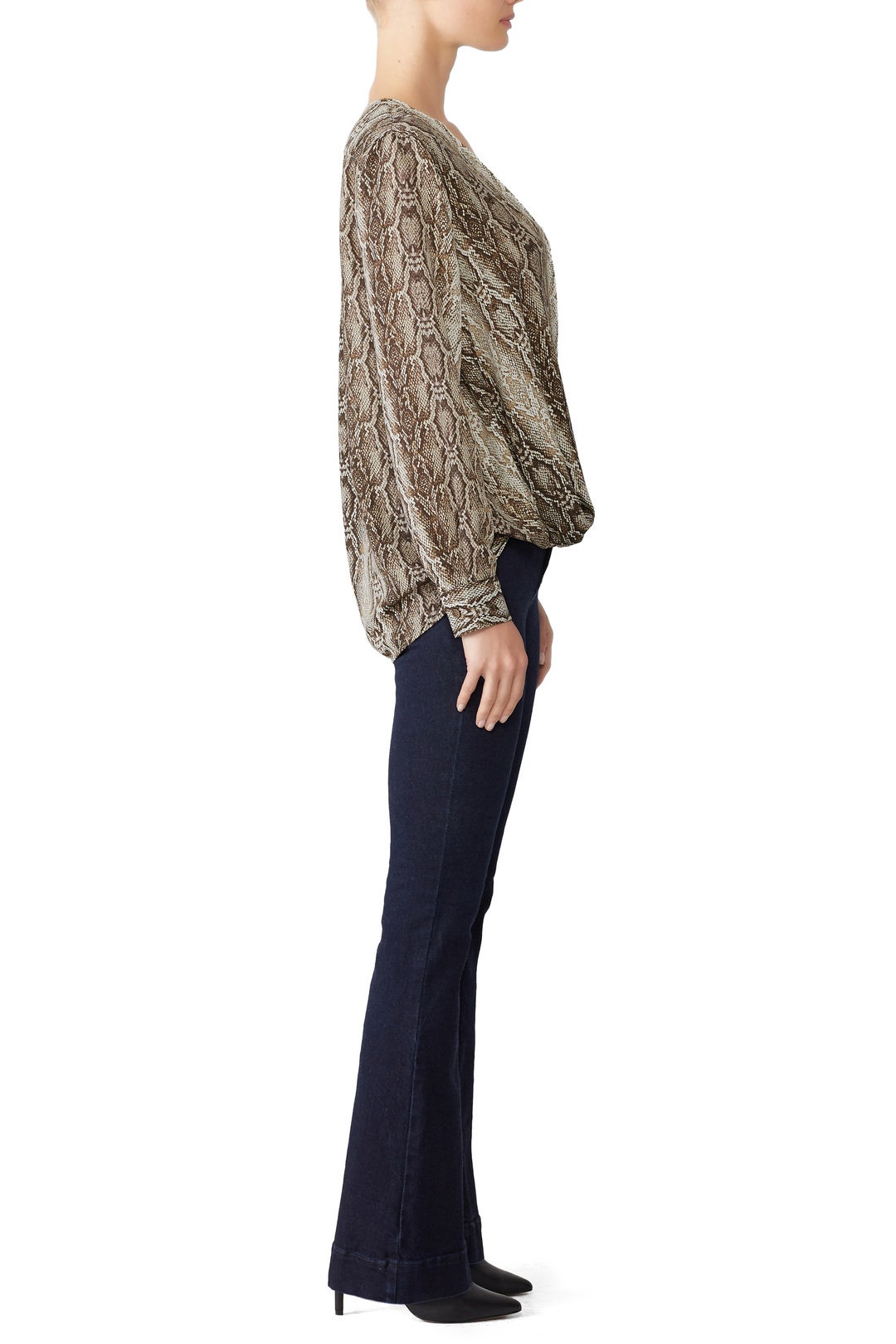 Python Faux Wrap Blouse by Slate & Willow 2