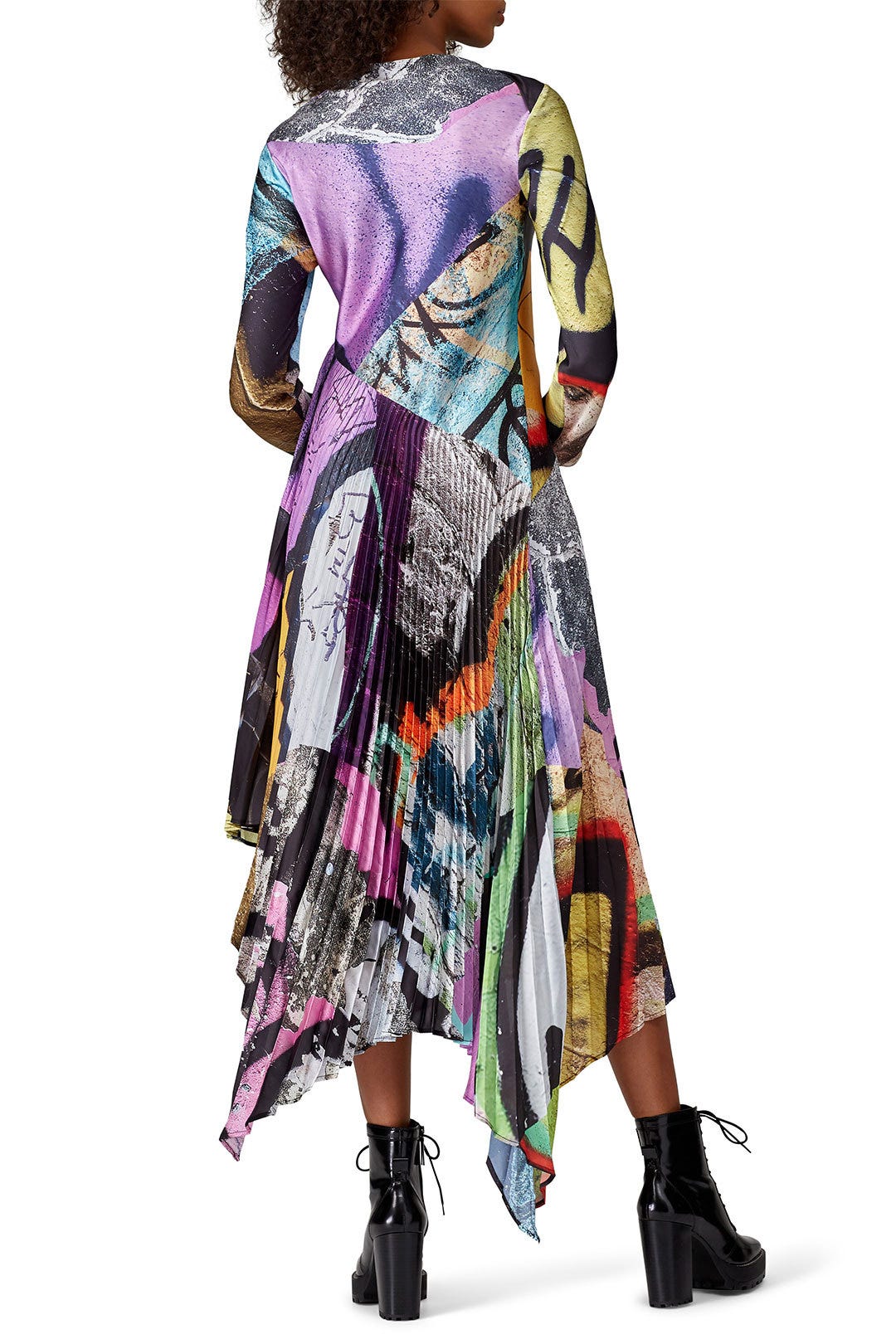 Grafitti Print Pleated Dress by Marques' Almeida 2