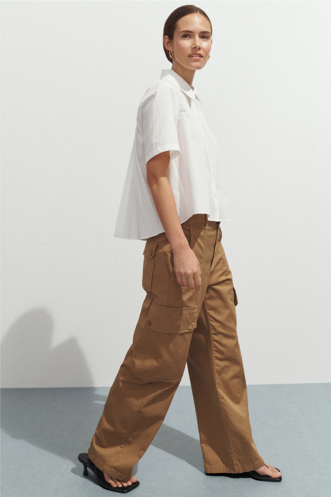 Pleated Collared Shirt by Derek Lam 10 Crosby x RTR 1