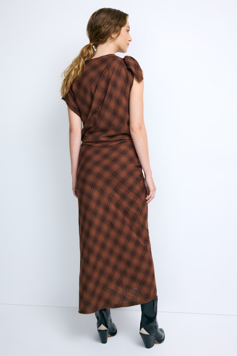 Naerys Plaid Midi Dress by Isabel Marant Etoile - Photo 2