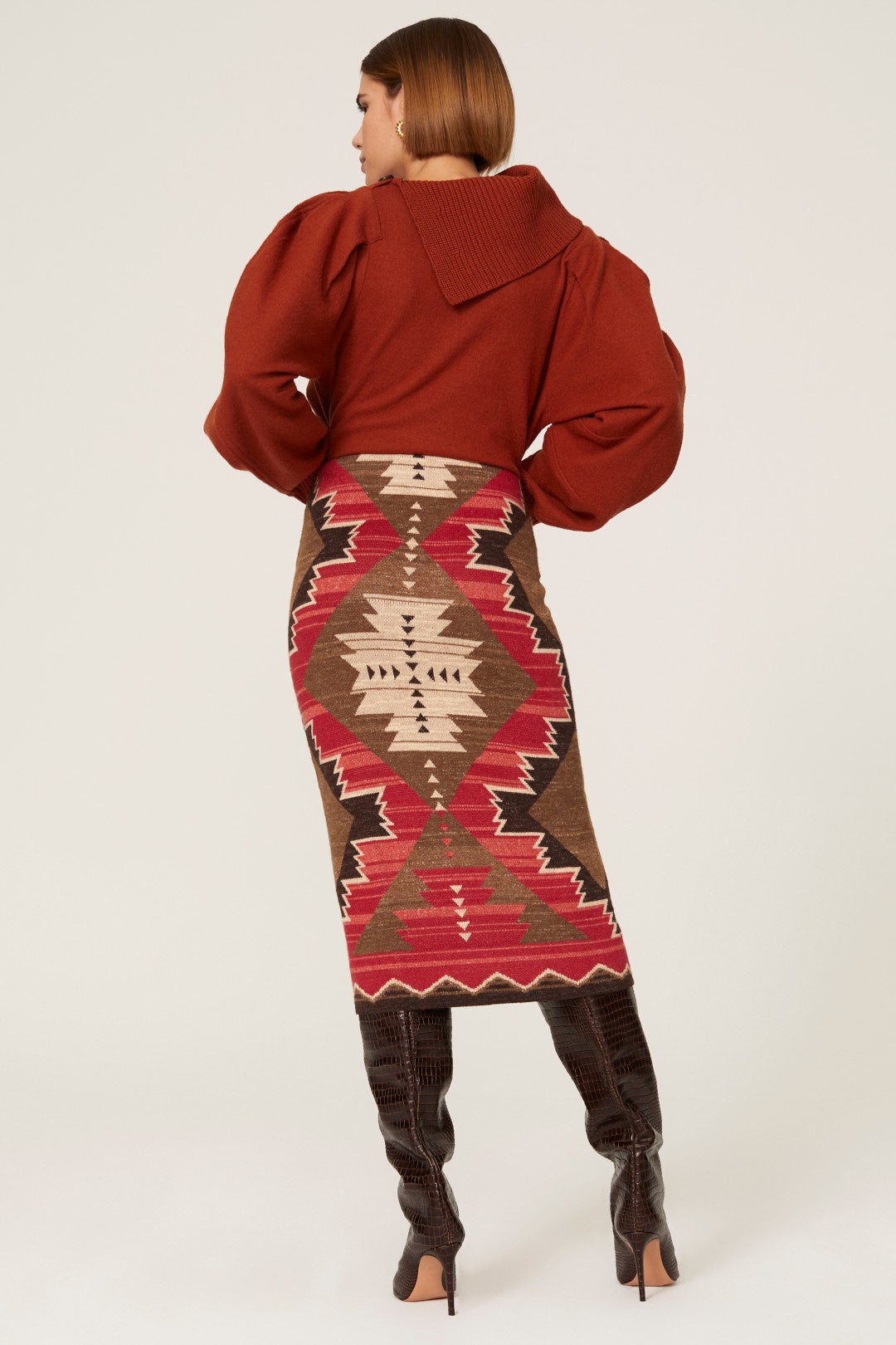 Southwestern Print Pencil Skirt by Lauren Ralph Lauren 2