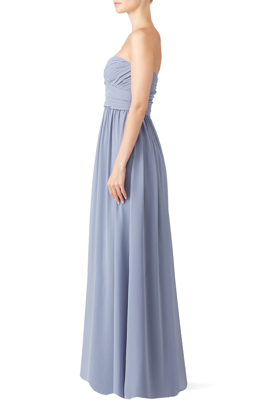 Blue Madeline Gown by Monique Lhuillier Bridesmaid 2