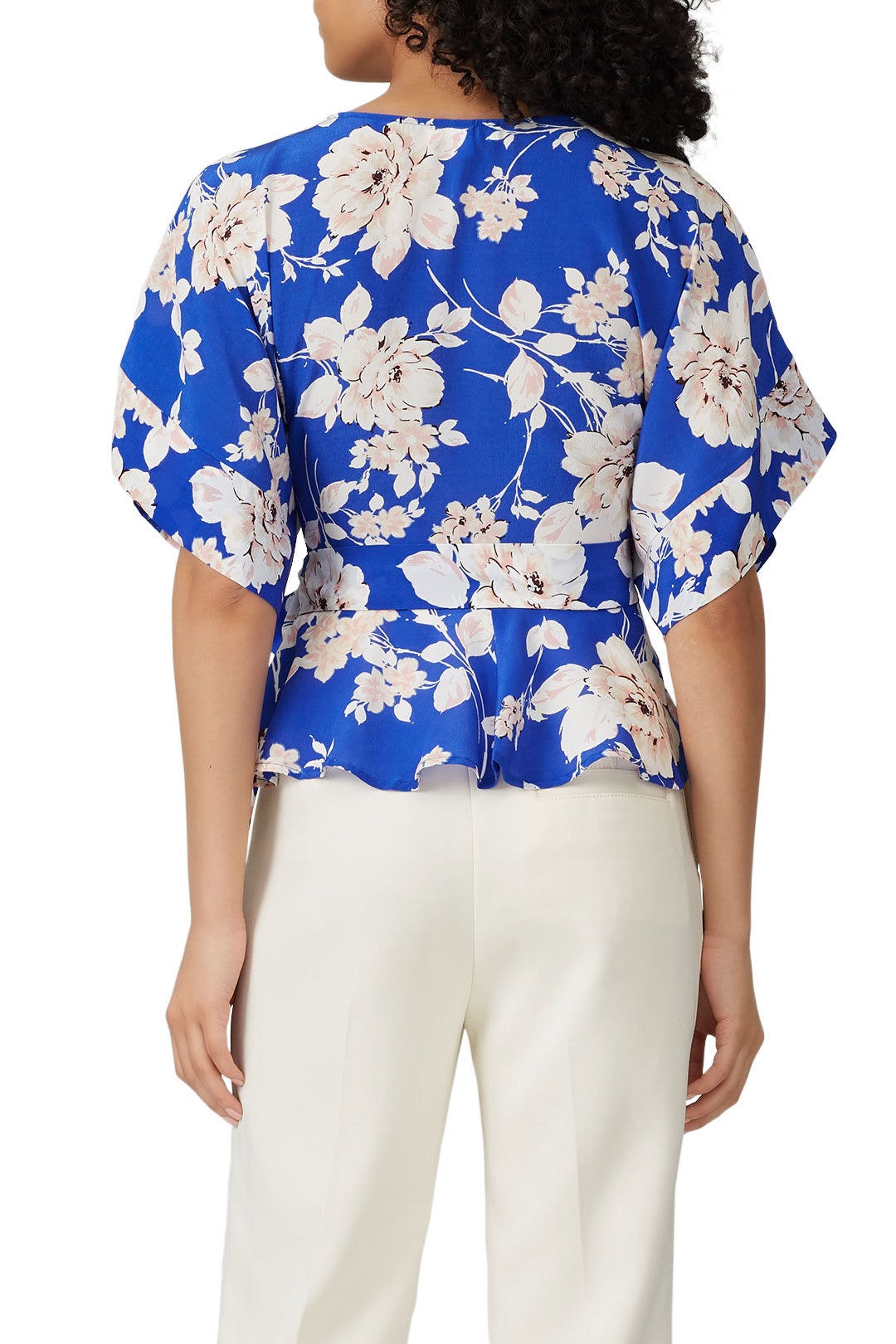 Blue Floral That's A Wrap Top by YUMI KIM 1