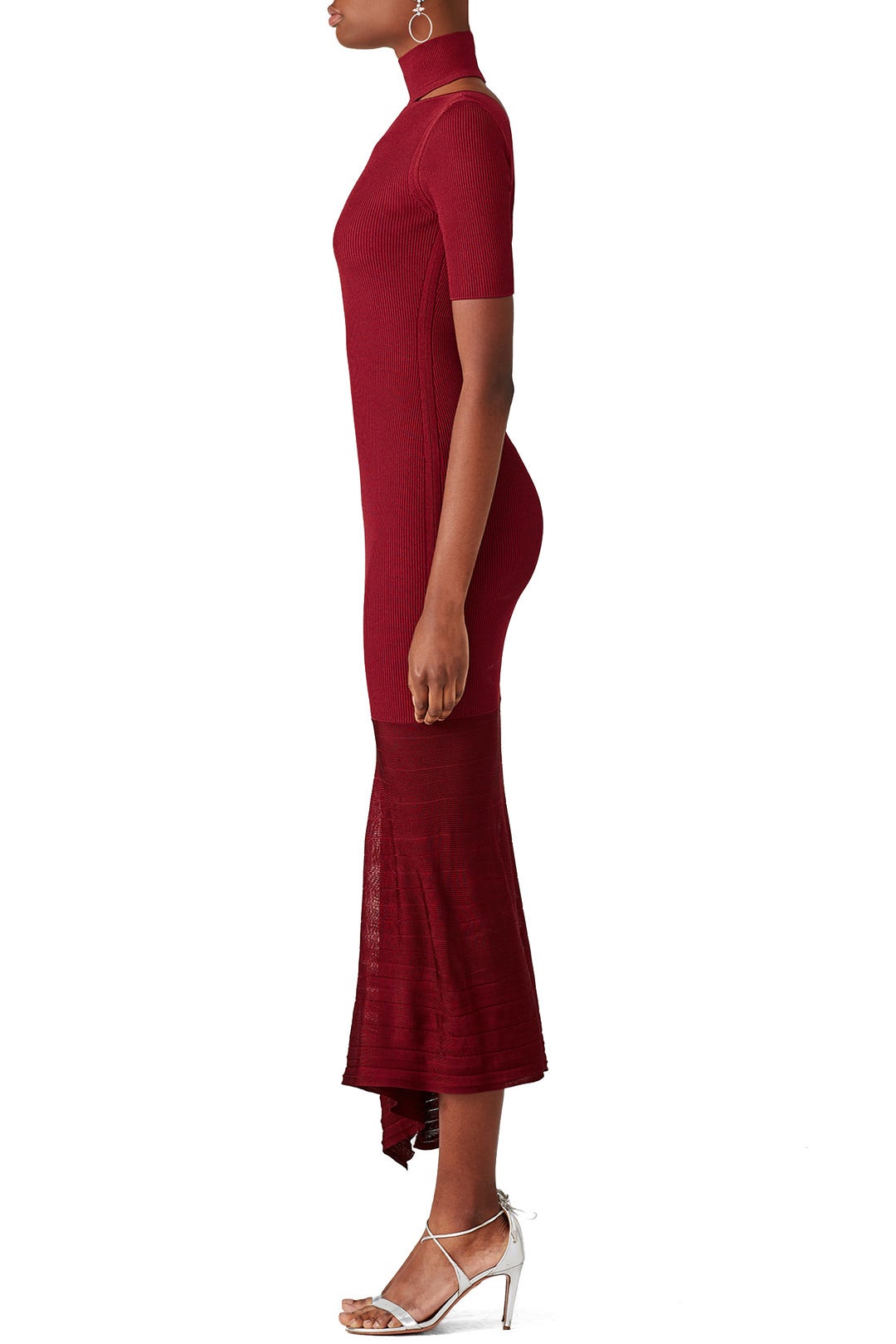 Burgundy Selima Dress by Cushnie 2