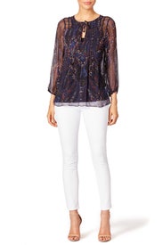 Indigo Paisley Top by Joie