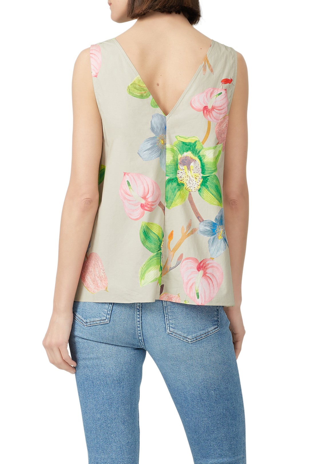 Deep V-Neck Top by Tibi 2