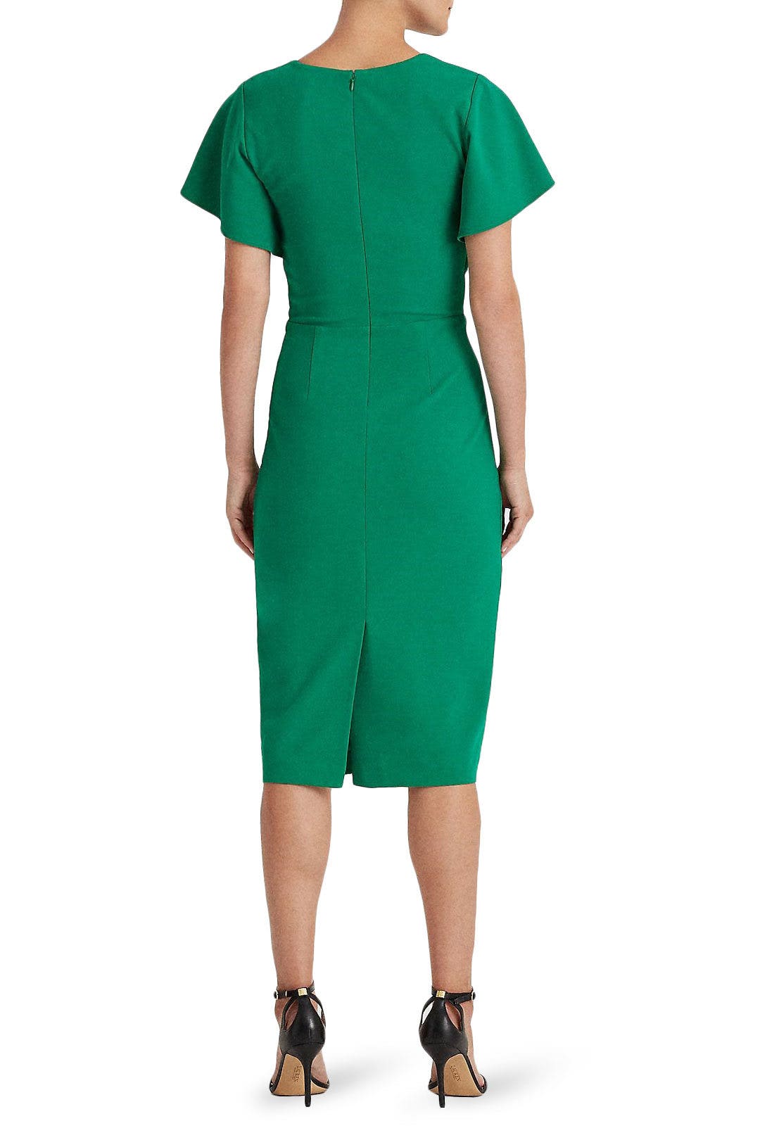 Green Crossover Sheath by Lauren Ralph Lauren | Rent the Runway Green Crossover Sheath by Lauren Ralph Lauren | Rent the Runway