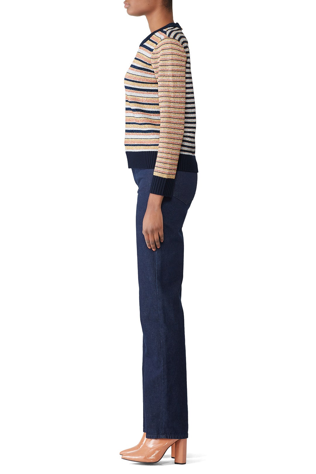 Lurex Stripe Sweater by Tory Burch 1