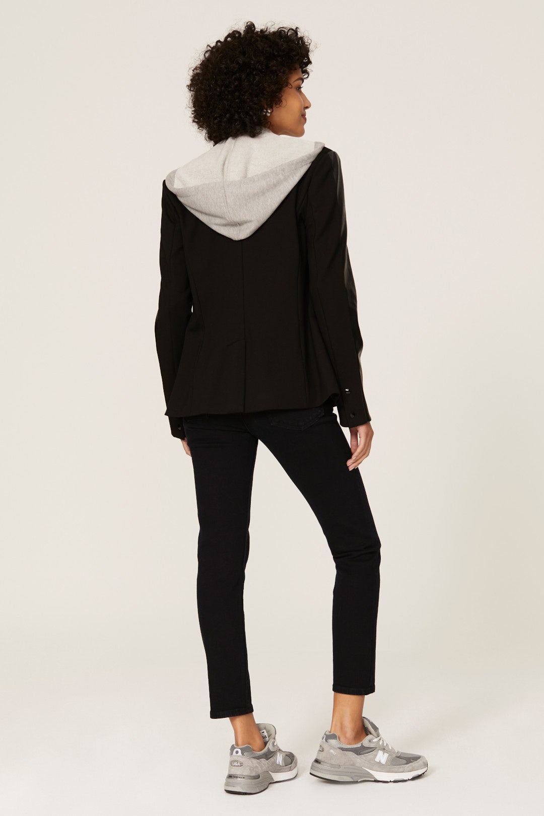 Ryder Faux Leather Sleeve Blazer by Central Park West 2