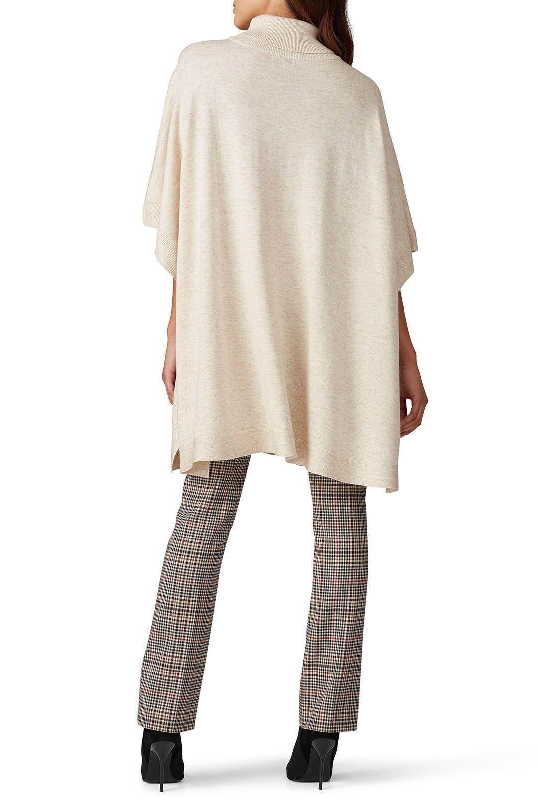 Beige Knit Poncho by Great Jones | Rent the Runway