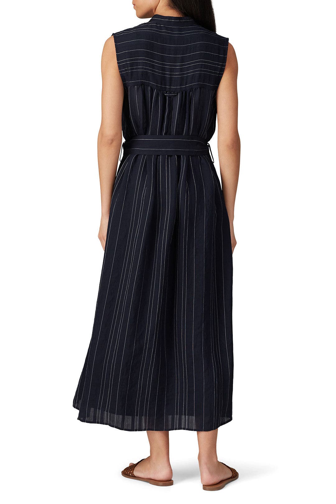 Drapey Stripe Shirtdress by VINCE. 2