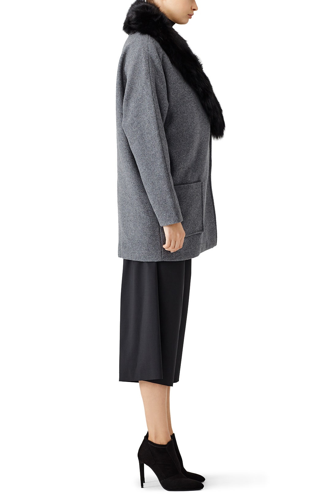 Graphite Carine Cocoon Coat by Andrew Marc 2