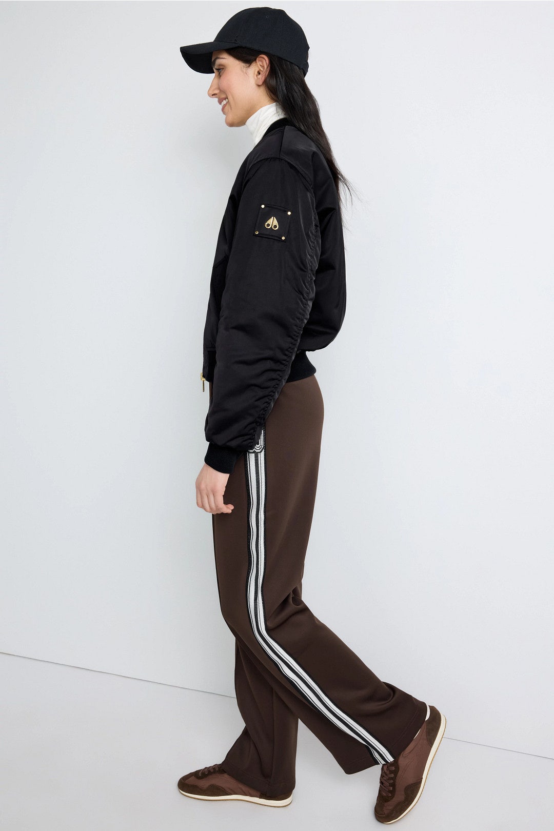 Jet Gold Reversible Bomber Jacket by Moose Knuckles 1