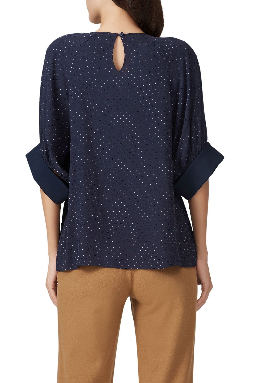 Pindot Shirred Top by Tibi 2