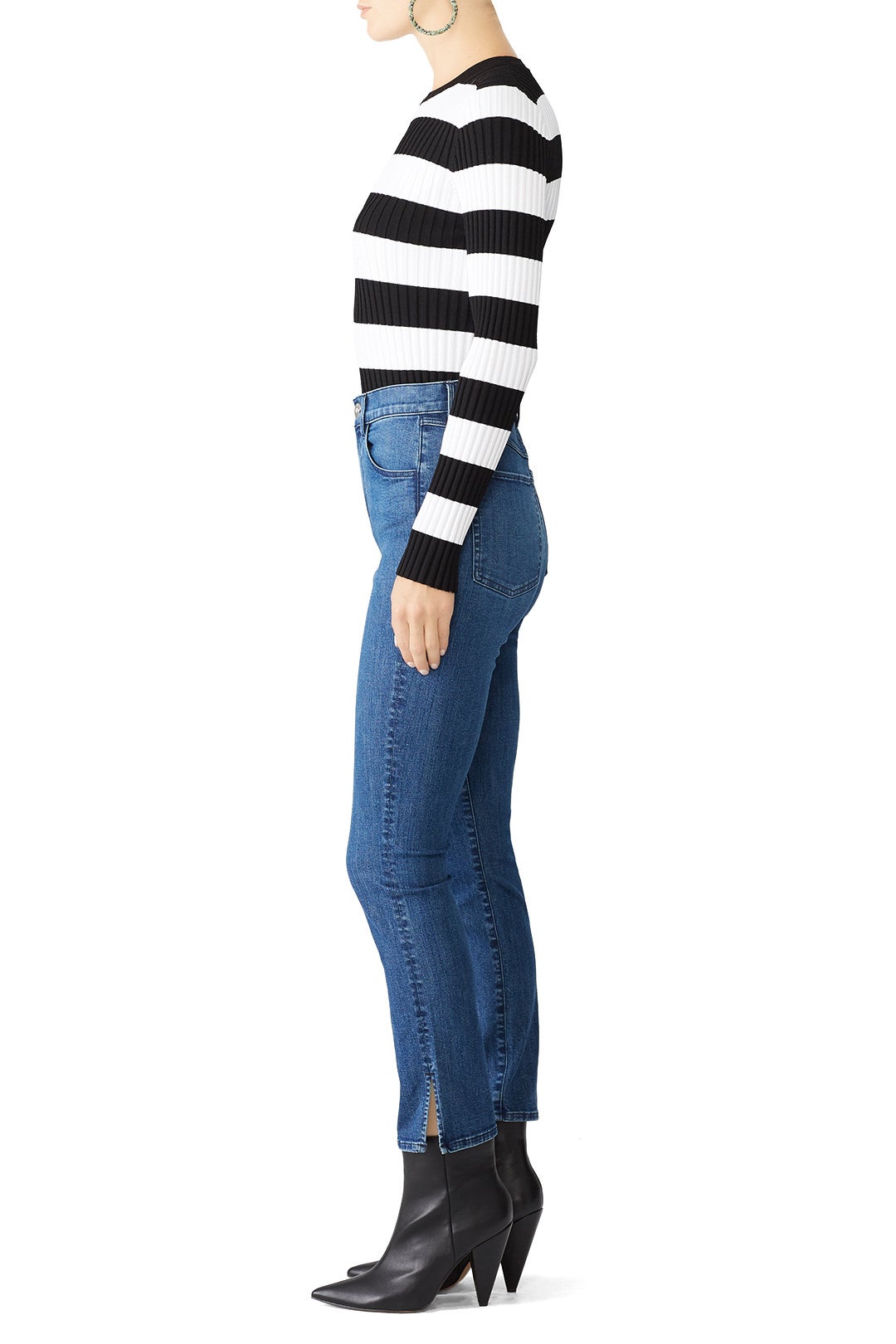 Luna Mini Split Jeans by 3x1 1