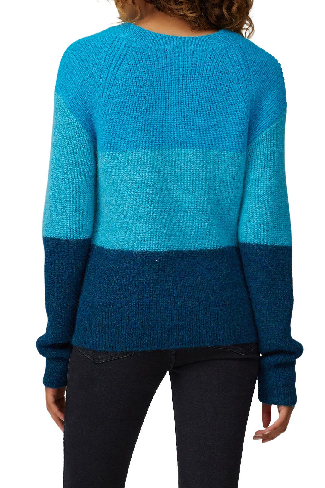 Blue Stripe Ranch Road Sweater by VEDA 1