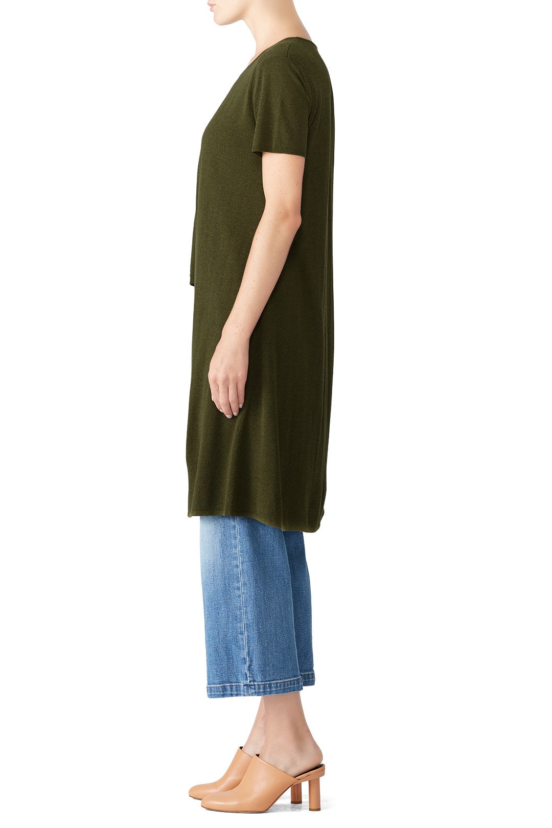 Olive High Low Sweater by Slate & Willow 2