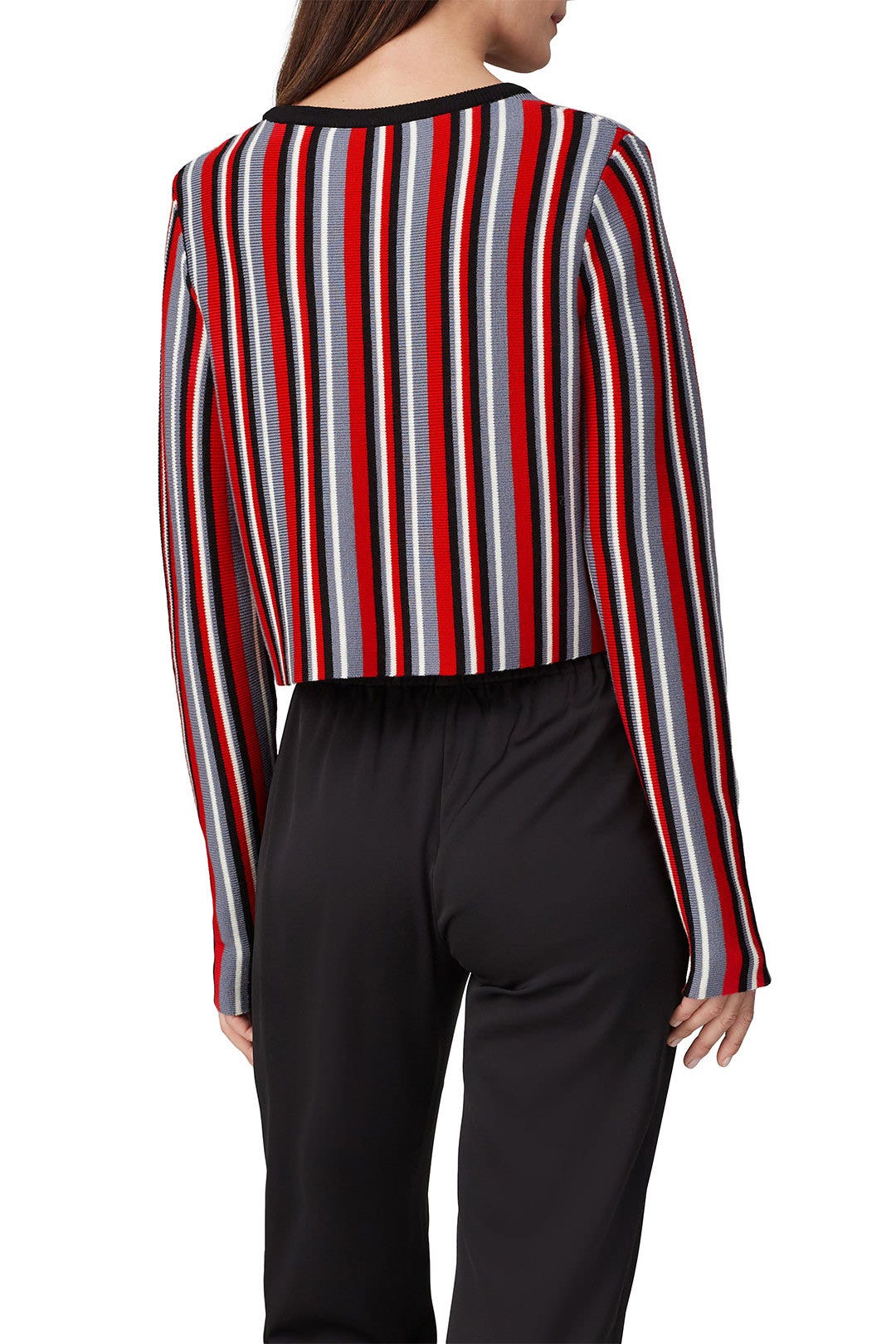 Striped Cropped Sweater by Victor Glemaud 2