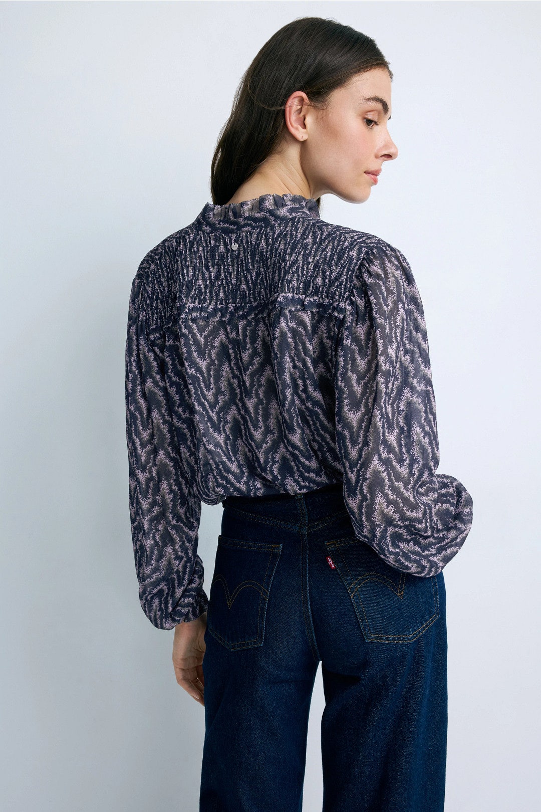 Sheer Long Sleeve Top by BOSS 2