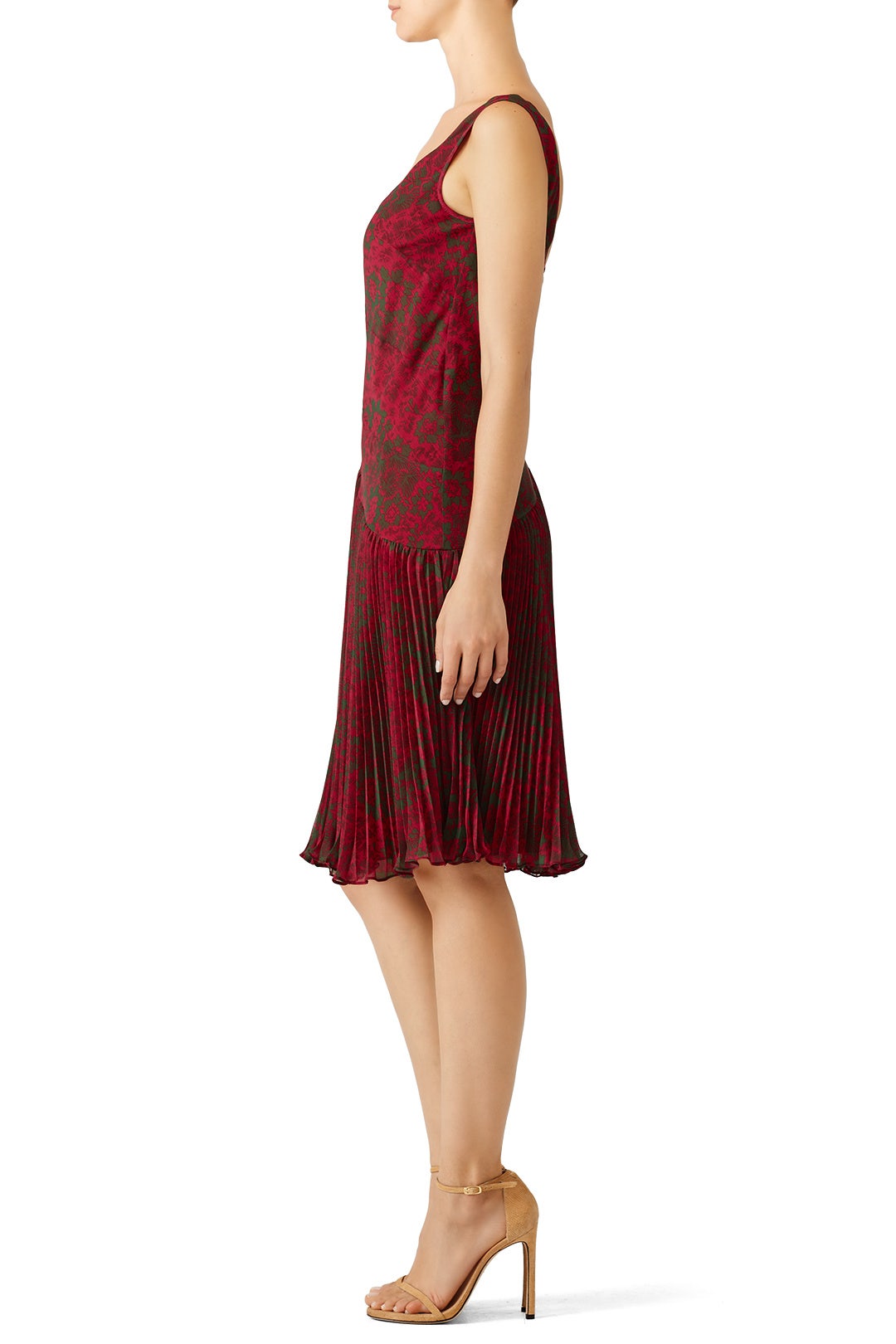 jason wu pleated dress DANCING PLEAT SHORT SLEEVE PLEATED FIT AND FLARE DRESS Jason Wu Studio